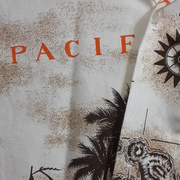 Loana Casuals Hawaii Palmtree Mens Button Short Sleeve Shirt XL - Picture 3 of 6
